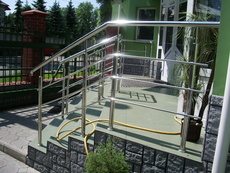 Ограждение, козырьки, навесы, поручни из нержавеющей стали