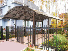 Заливка бетоном площадки под авто плюс навес