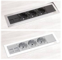 Врезная розетка Simon Ofiblock Line 4x220