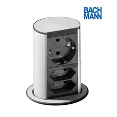 Выдвижной блок розеток Bachmann Elevator 220 (Schuko) + 2x22