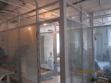 Перегородки офісні, цільносклянні з алюмінію і металопластик