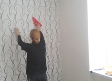 Поклейка обоев (Оболонь, Виноградарь).