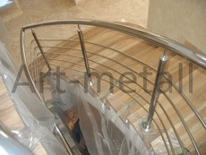 Поручни, перила, ограждения нержавеющие.