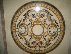 Мраморные панно, укладка полов