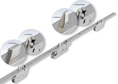 Замок с 3-мя защелками - делает дверь ровной!