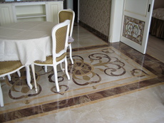 Изделия из мрамора, гидрорезка