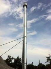 Монтаж дымоходов в Одессе для твердотопливных котлов, печей