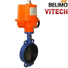 Задвижка Баттерфляй Vitech с электроприводом Belimo