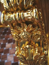 Позолота сусальным золотом, серебром, поталью