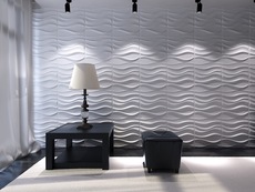 Рельефные стеновые 3Д-панели из гипса и сахарного тростника 