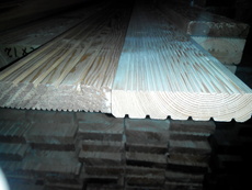 Доска террасная, палубная доска, доска пола (сибирская листв