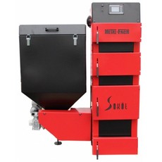 Котел пеллети + дрова Metal Fach DUO BIO з авторозпалом