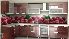 Производство и монтаж скинали (кухонный фартух из безопасног