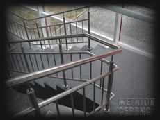 Перила, лестницы, ограждения из нержавеющей стали Киев