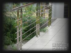 Перила, лестницы, ограждения из нержавеющей стали Киев