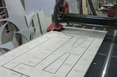 Фрезерная (3D, 2D - криволинейная) порезка (резка) листов