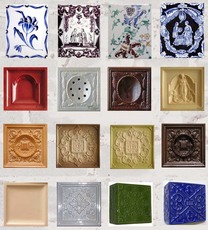 Изразец керамический для каминов и печей от производи