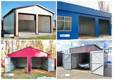 Гараж из профнастила