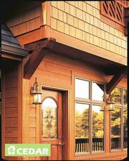 Фиброцементный сайдинг Cedar Premium, красное дерево