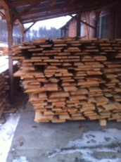 Доска необрезная, шалёвка. Доска обрезная