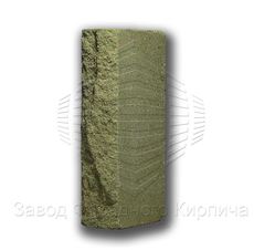 Рваный кирпич облицовочный зеленый, скала