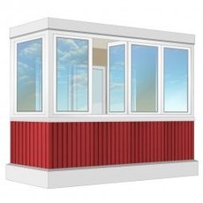 Балкон П -образный 3000*800*800*1000