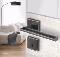 Итальянские ручки для межкомнатных дверей и окон Satin Black