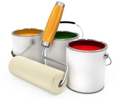 Покраска потолка и стен