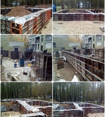 Бетонные работы, фундамент.