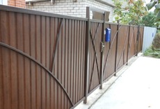 Заборы из профлиста под ключ