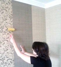 Поклейка обоев Боярка Вишневое Киев