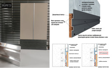 Скрытый плинтус Segreto c кабель каналами, плинтус скрытого