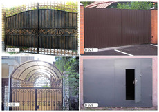 Ворота металлические гаражные распашные