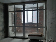 Продаю перегородку металлопластик и балконную дверь