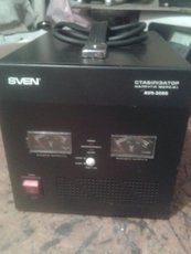 Cтабилизатор напряжения Sven AVR-3000 (3кВт, кабель, б/у)