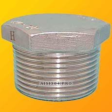 Нержавеющая заглушка с наружной резьбой AISI 304 | TRiNOX