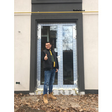 Алюминиевые двери для дома от завода в Киеве, входная группа