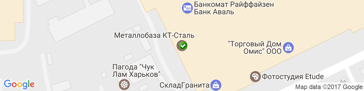 Карта объектов компании КТ Сталь Карта объектов компании КТ Сталь