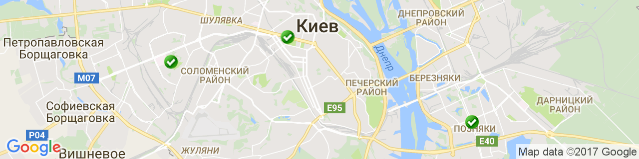 Карта объектов компании Новый Потолок Карта объектов компании Новый Потолок