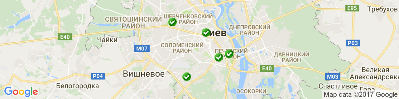 Карта объектов компании Штрайф Баулогистик Украина