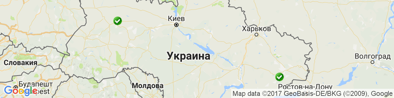 Карта объектов компании ТСК-КОМФОРТ